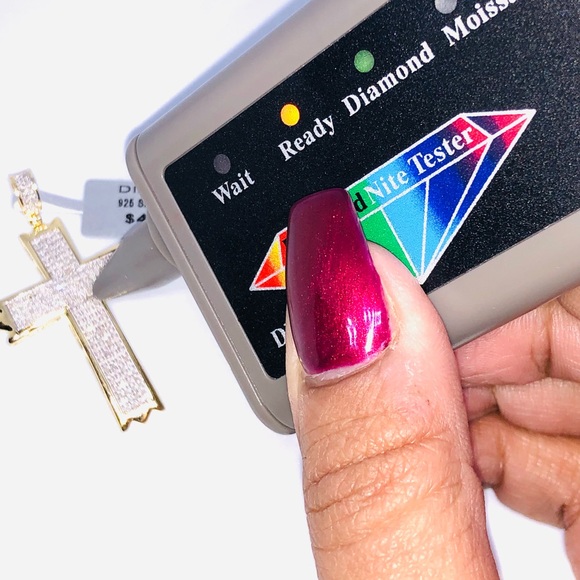 Real Genuine natural diamond cross pendant NOT FAKE! Verified seller! HUGE SALE! - Picture 6 of 11